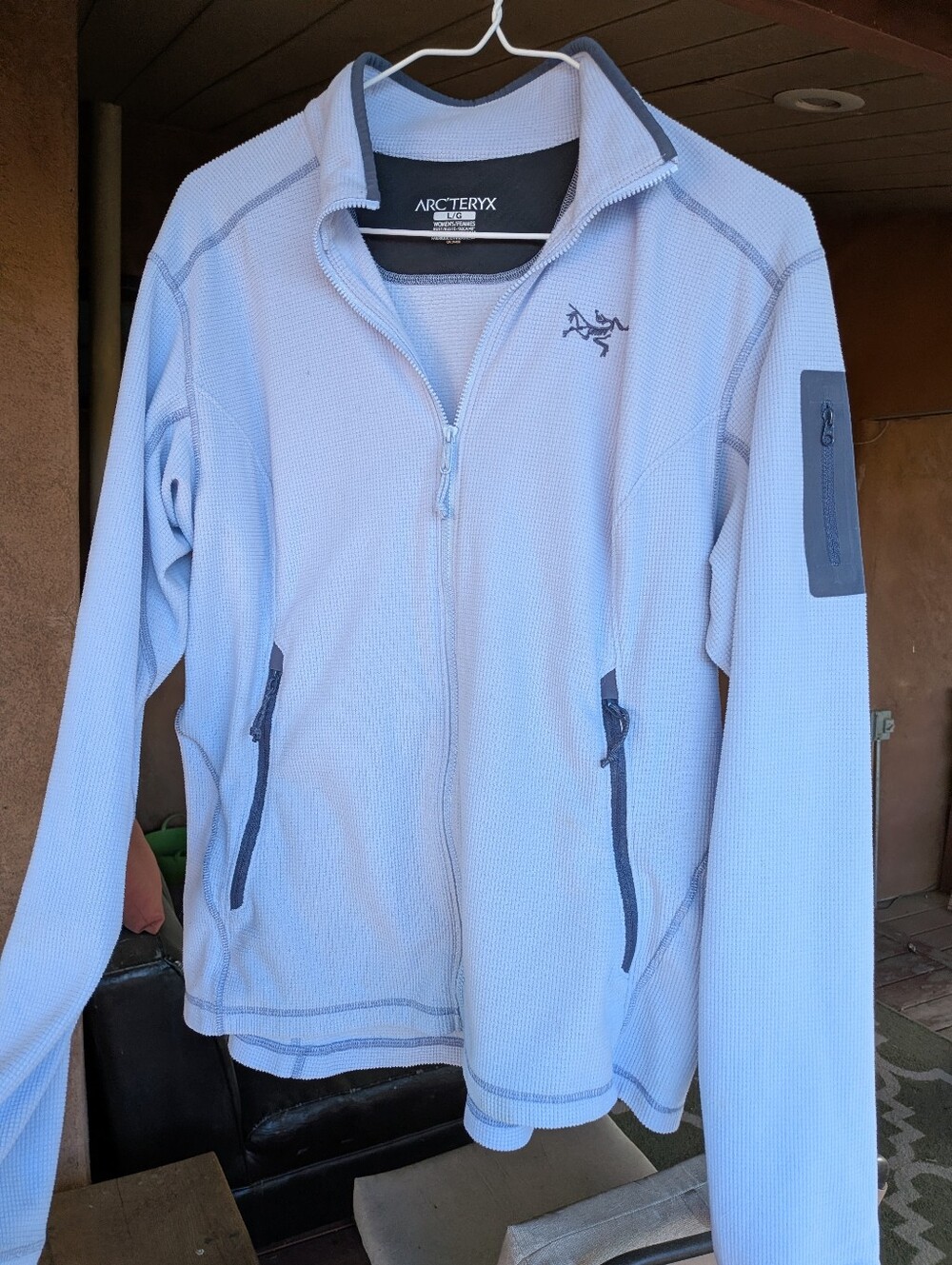Arc'teryx Delta LT Light Blue Full-Zip Fleece Jacket. Women's L